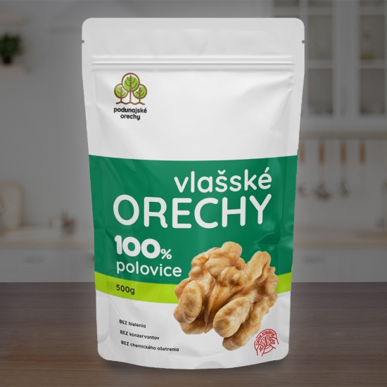 Obrázok z Jadrá vlašských orechov, polovičky, balenie 500g