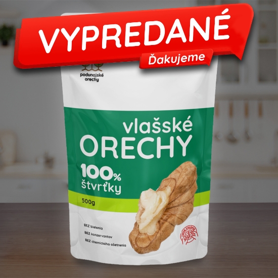 Obrázok z Jadrá vlašských orechov, štvrťky, balenie 500 g 