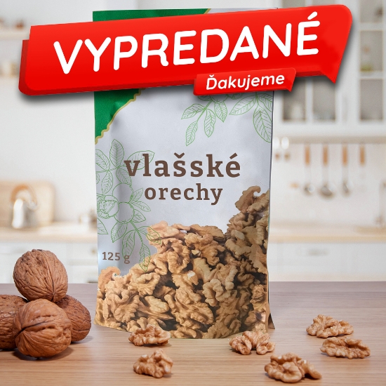 Obrázok z Jadrá vlašských orechov, NATUR, balenie 125g